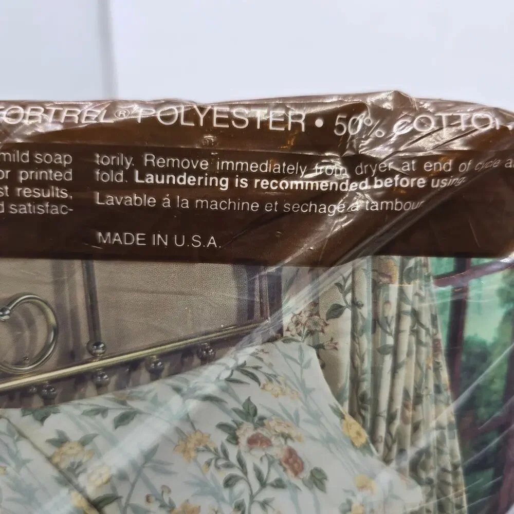 Vintage NOS Room Concepts Cotton Blend Double Sheet Set Flat & Fitted China Song